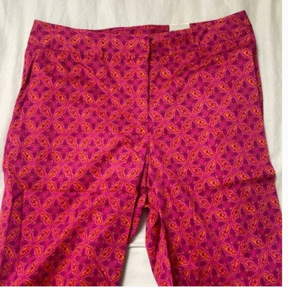 ⭐️ Tapestry Diamond Boho Peasant Business Casual Work Chic Glam Straight Pants - Picture 1 of 4